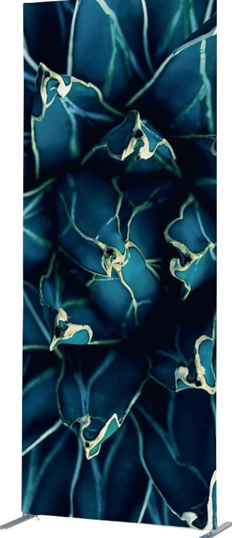 SHOWDOWN Deco Scheidingswand Aluminium Blauw 870 x 450 x 2.020 mm