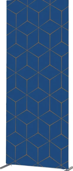 SHOWDOWN Deco Scheidingswand Aluminium Blauw 870 x 450 x 2.020 mm