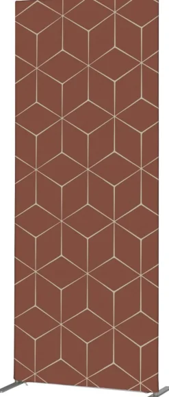 SHOWDOWN Deco Scheidingswand Aluminium Roest 870 x 450 x 2.020 mm