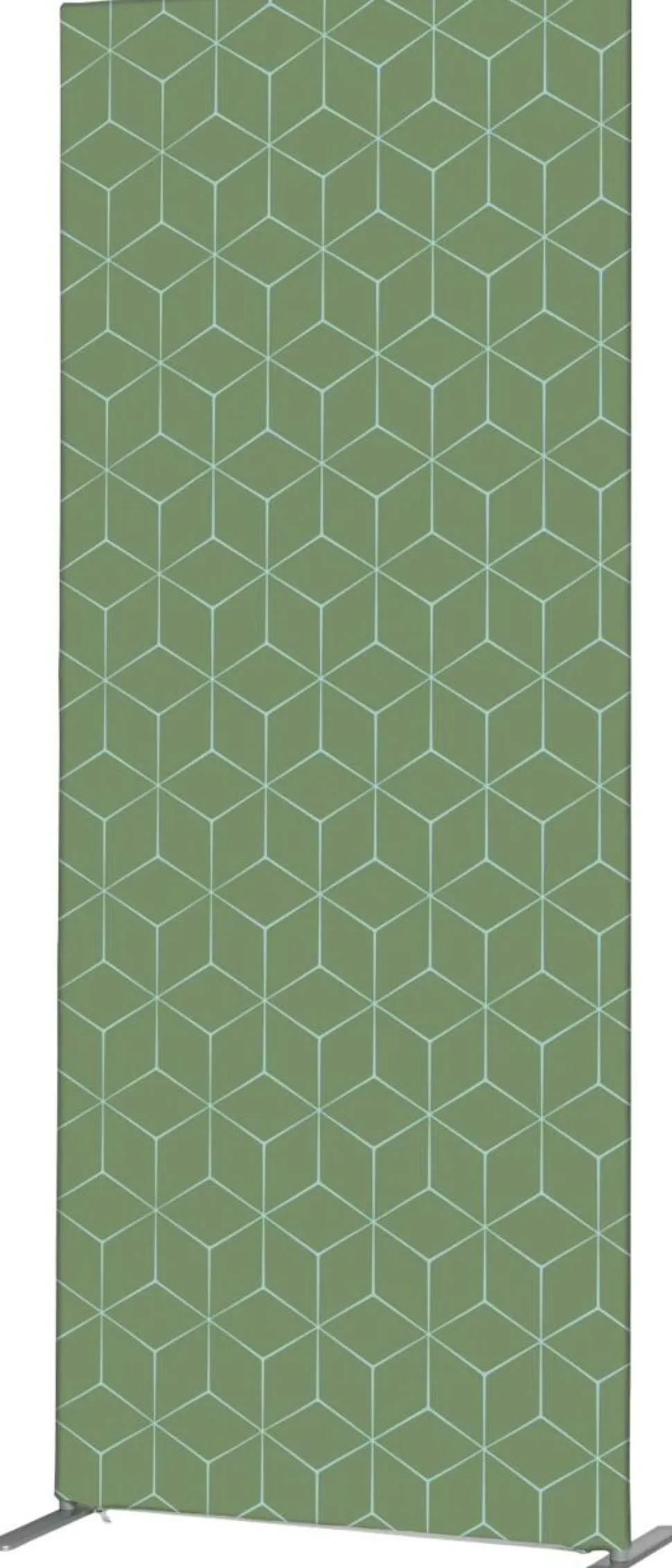 SHOWDOWN Deco Scheidingswand Aluminium Groen 1.020 x 450 x 2.020 mm
