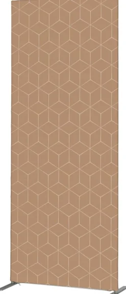 SHOWDOWN Deco Scheidingswand Aluminium Beige 1.020 x 450 x 2.020 mm