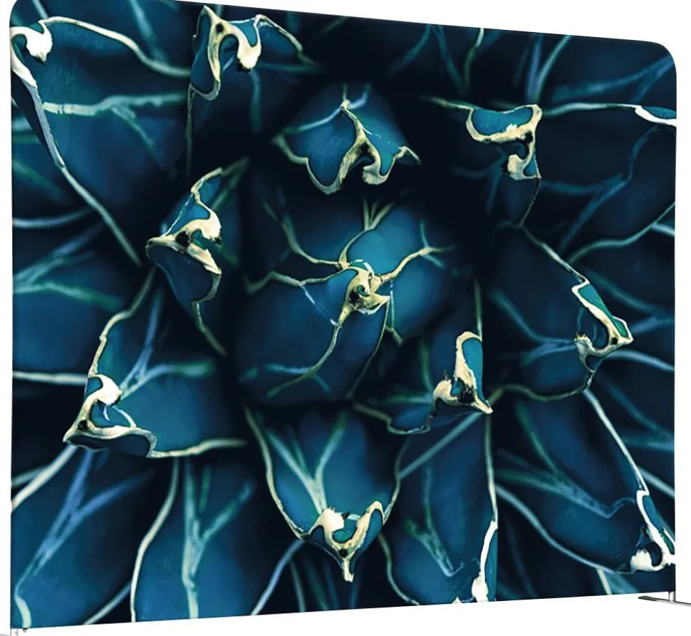 SHOWDOWN EU Scheidingswand Aluminium Blauw 1.984 x 450 x 1.502 mm
