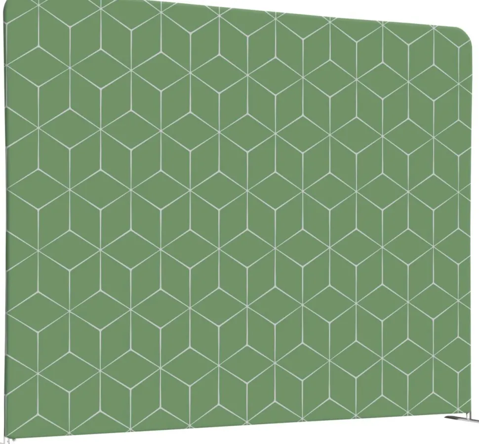 SHOWDOWN EU Scheidingswand Aluminium Groen 1.984 x 450 x 1.502 mm