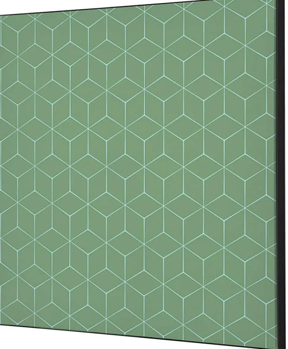SHOWDOWN Hexagon Textielen Wanddecoratie Multikleur Aluminium