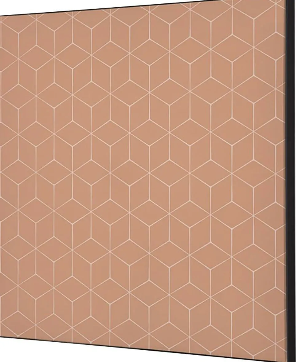 SHOWDOWN Hexagon Textielen Wanddecoratie Multikleur Aluminium
