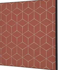 SHOWDOWN Hexagon Textielen Wanddecoratie Multikleur Aluminium