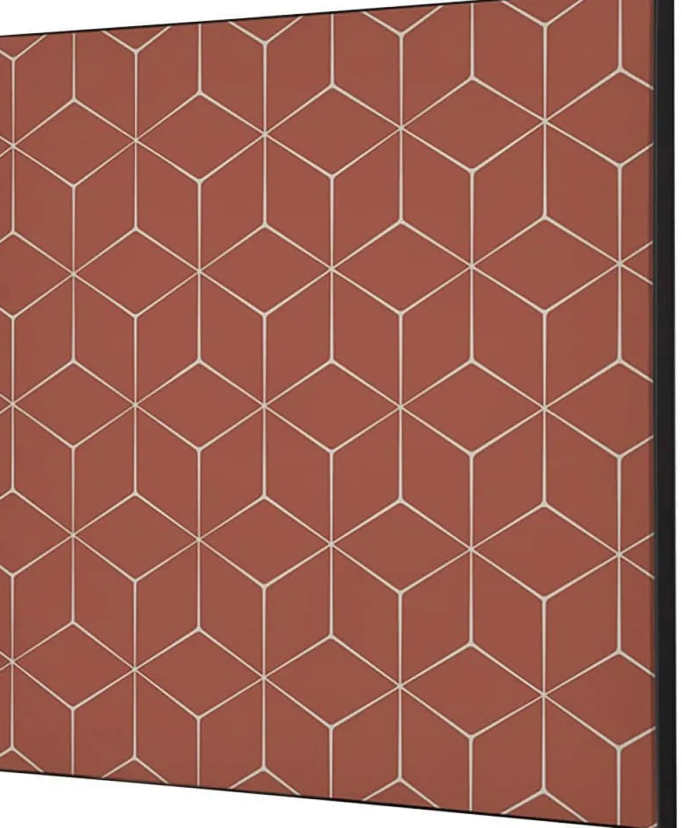 SHOWDOWN Hexagon Textielen Wanddecoratie Multikleur Aluminium