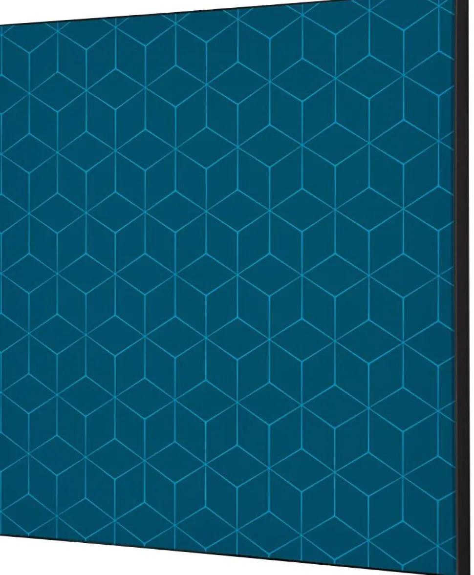 SHOWDOWN Hexagon Textielen Wanddecoratie Multikleur Aluminium