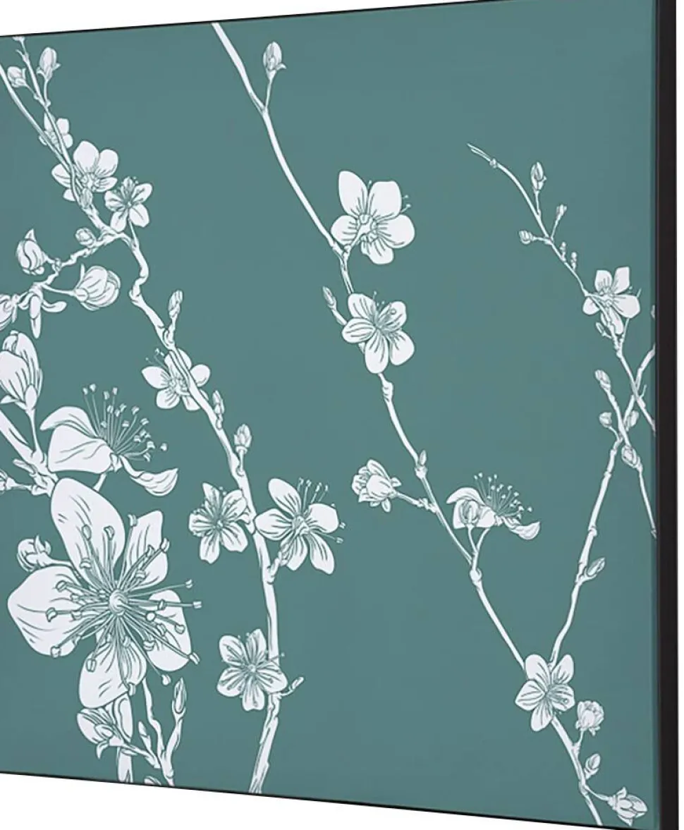 SHOWDOWN Japanese Blossom Textielen Wanddecoratie Multikleur Aluminium