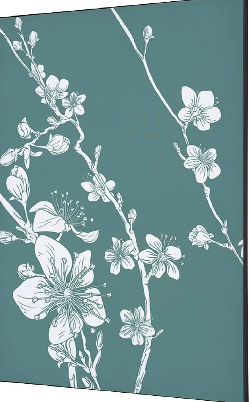 SHOWDOWN Japanese Blossom Textielen Wanddecoratie Multikleur Aluminium