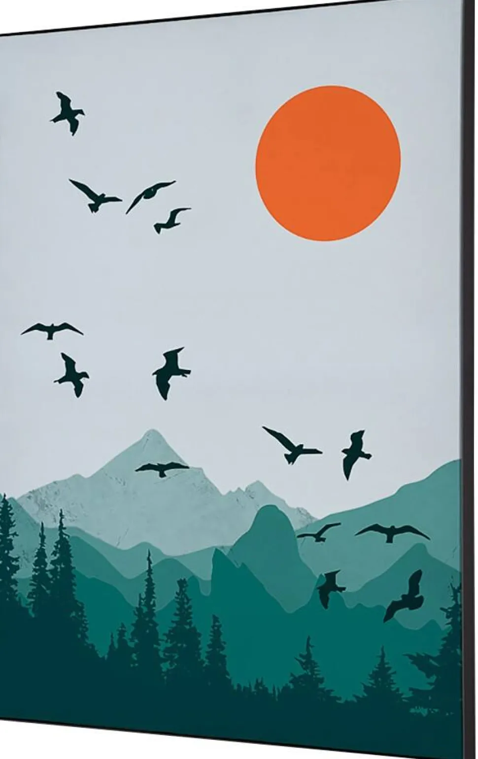 SHOWDOWN Sun and Birds Textielen Wanddecoratie Multikleur Aluminium