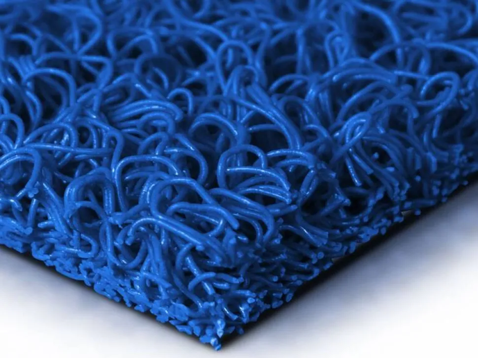 Sky Aluminium Hygiënische entreemat met Loop Inleg Blauw 680 x 980 mm