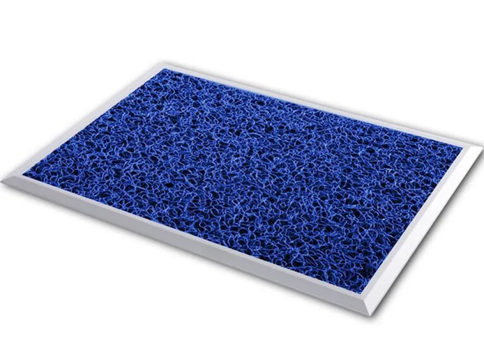 Sky Aluminium Hygiënische entreemat met Loop Inleg Blauw 680 x 980 mm