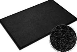 Sky Droogloopmat Monochrome High-Twist nylon, polyamide Zwart 2000 x 2000 mm