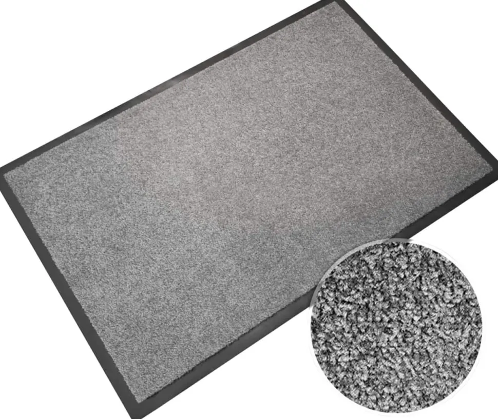 Sky Droogloopmat Monochrome High-Twist nylon, Polyamide Zilver 600 x 400 mm