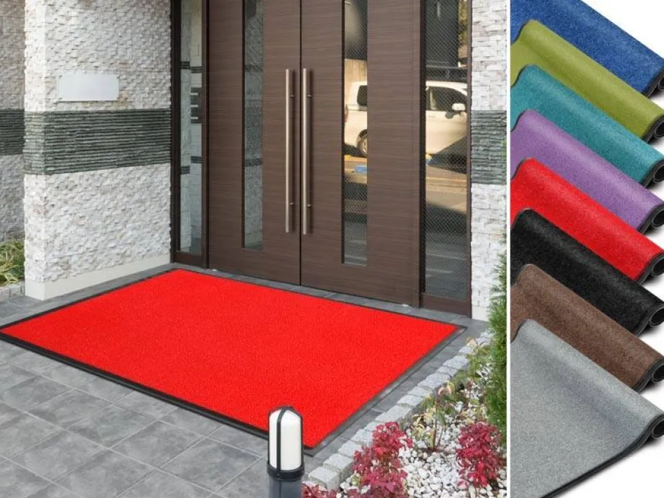 Sky Droogloopmat Monochrome High-Twist nylon, polyamide Rood 3000 x 2000 mm