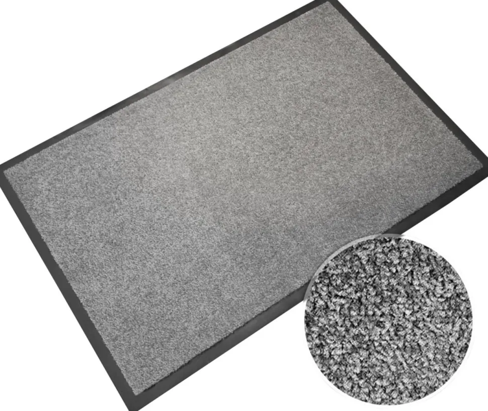 Sky droogloopmat Monochrome High-Twist Nylon, Polyamide Zilver 900 x 600 mm