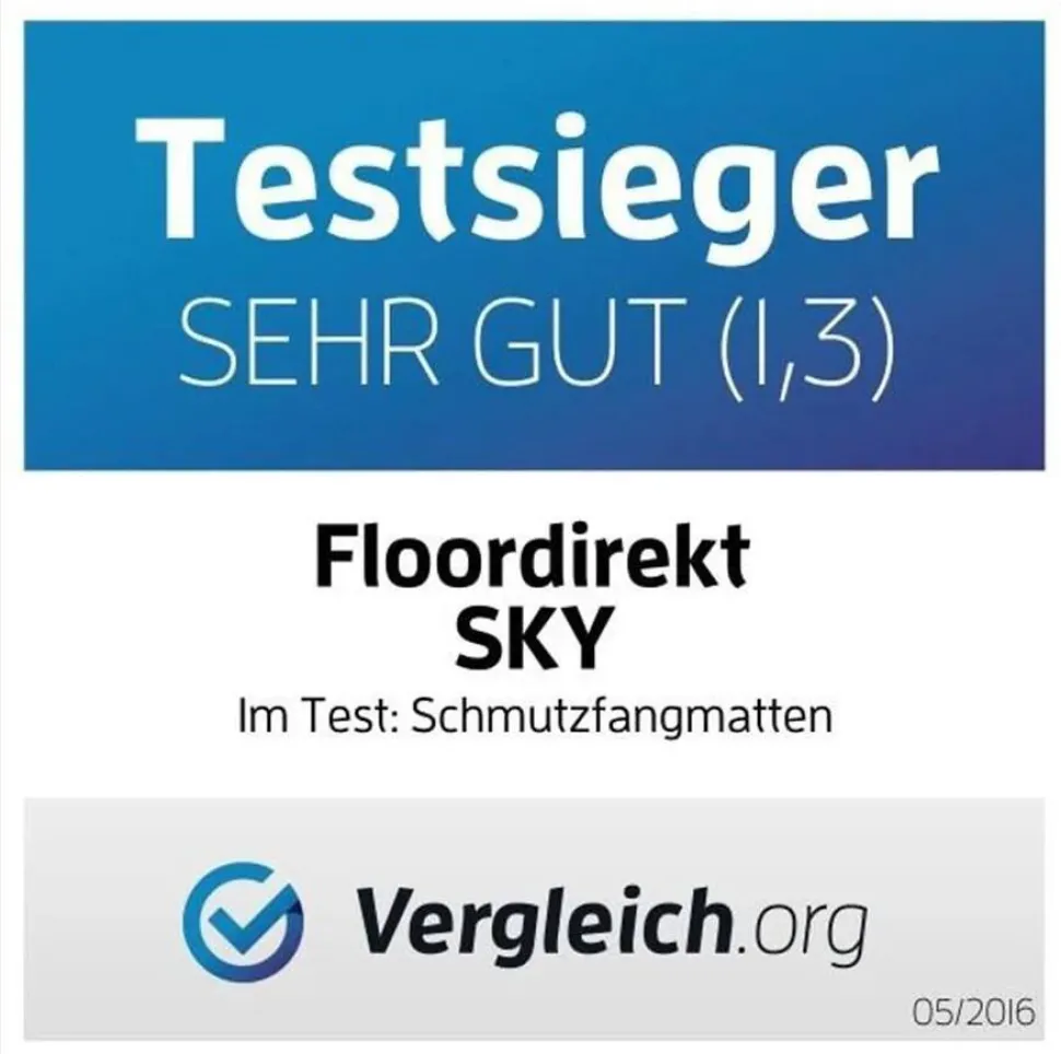 Sky Droogloopmat PP, vinyl Blauw 1500 x 900 mm