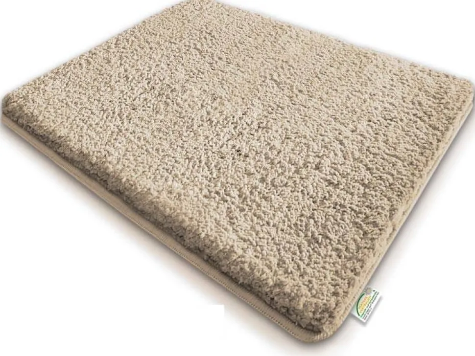 Sky Sky Badmat Microvezel, PS (Polystyreen) Rechthoekig Beige, crème 70 x 120 cm