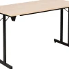 Sodematub Fliptop tafel Ahorn Staal 120 x 60 x 74 mm