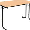 Sodematub Fliptop tafel Beuken Staal 120 x 70 x 74 mm