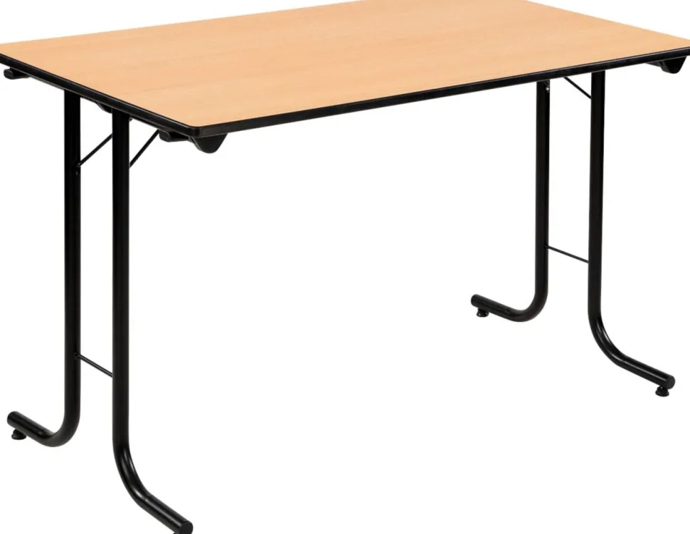 Sodematub Fliptop tafel Beuken Staal 120 x 70 x 74 mm