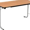 Sodematub Fliptop tafel Beuken Staal 140 x 70 x 74 mm