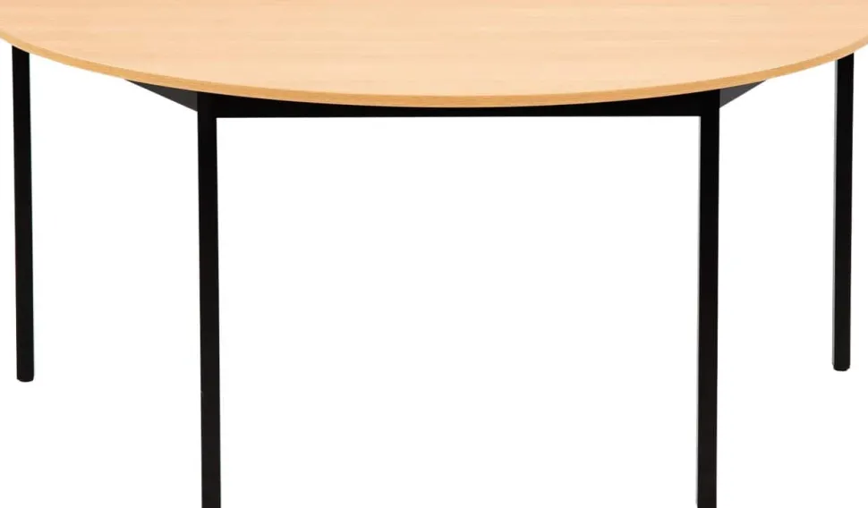 Sodematub Halfrond Halfronde tafel Zwart IJzer Zwart 1.600 x 800 x 740 mm