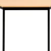 Sodematub Trapeziumvormig Trapeziumvormige tafel Beuken IJzer Zwart 1.400 x 700 x 740 mm