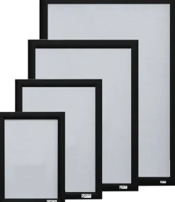 Stewart Superior A2 Kliklijst Hangend Zwart Aluminium BLACKA2 42 (B) x 1,2 (D) x 59,4 (H) cm