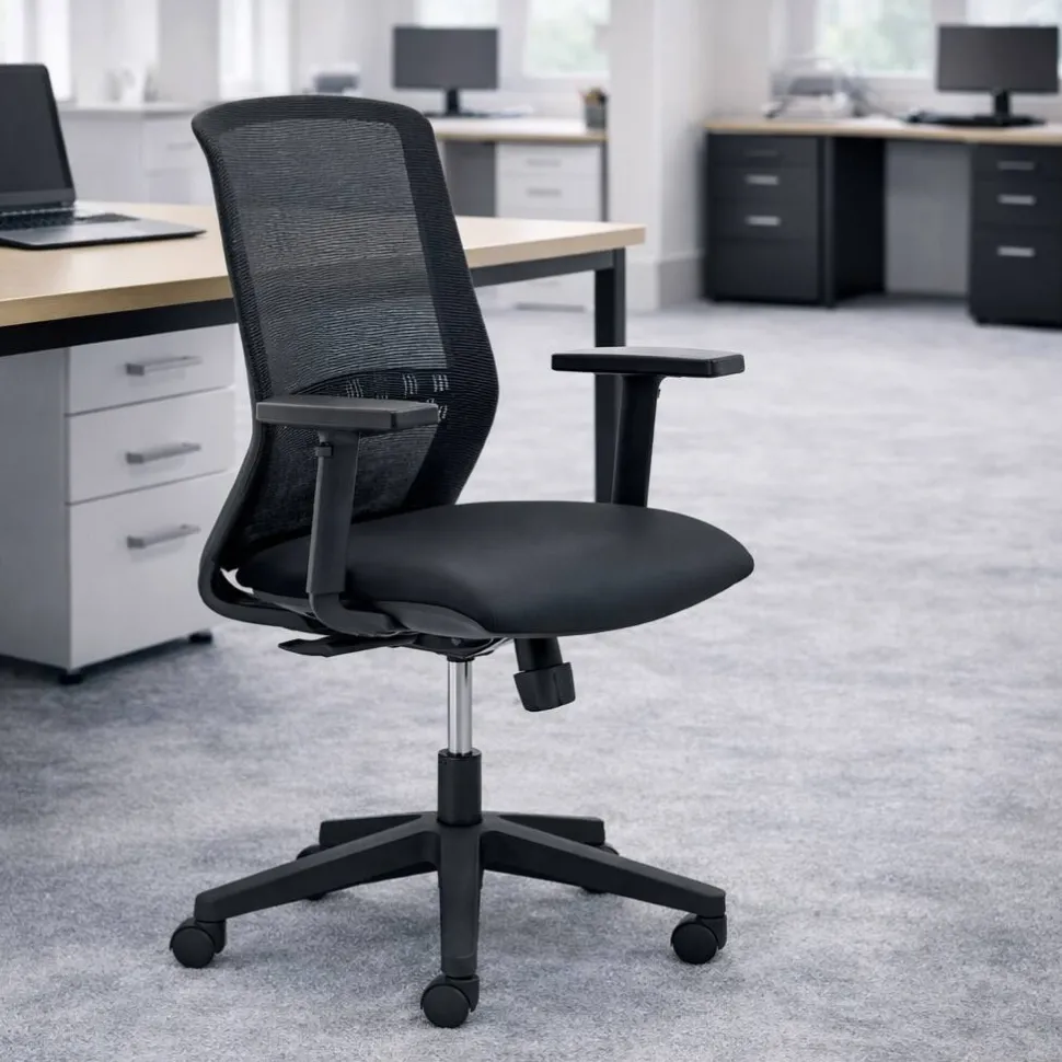 Tekna Ergonomische stoel Synchroonmechanisme Mesh 3D armleuning Zwart