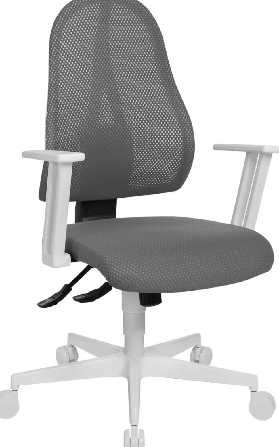 TOPSTAR Bureaustoel Synchroonmechanisme Mesh Vaste armleuning Grijs, wit 110 kg Open Point SY