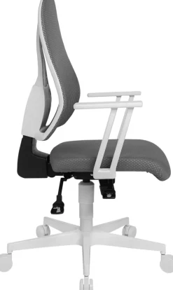 TOPSTAR Bureaustoel Synchroonmechanisme Mesh Vaste armleuning Grijs, wit 110 kg Open Point SY