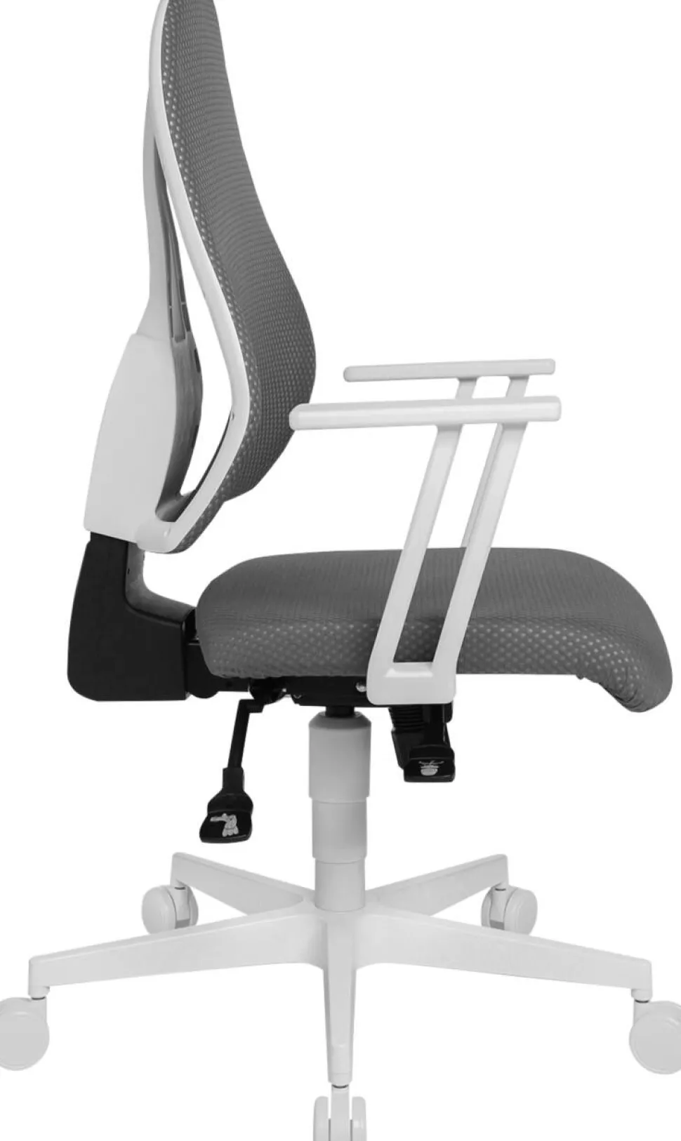 TOPSTAR Bureaustoel Synchroonmechanisme Mesh Vaste armleuning Grijs, wit 110 kg Open Point SY