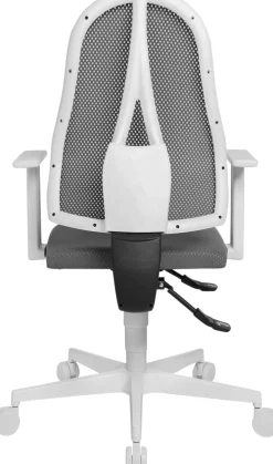 TOPSTAR Bureaustoel Synchroonmechanisme Mesh Vaste armleuning Grijs, wit 110 kg Open Point SY