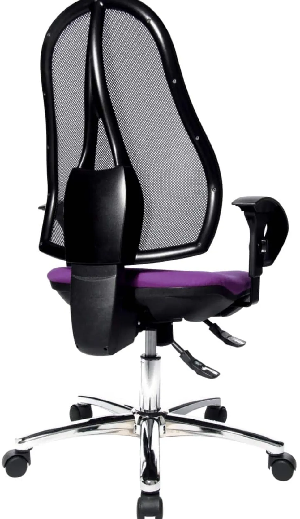TOPSTAR Bureaustoel Synchroonmechanisme Mesh, stof 2D armleuning Violet, zwart 110 kg Open Point SY Deluxe