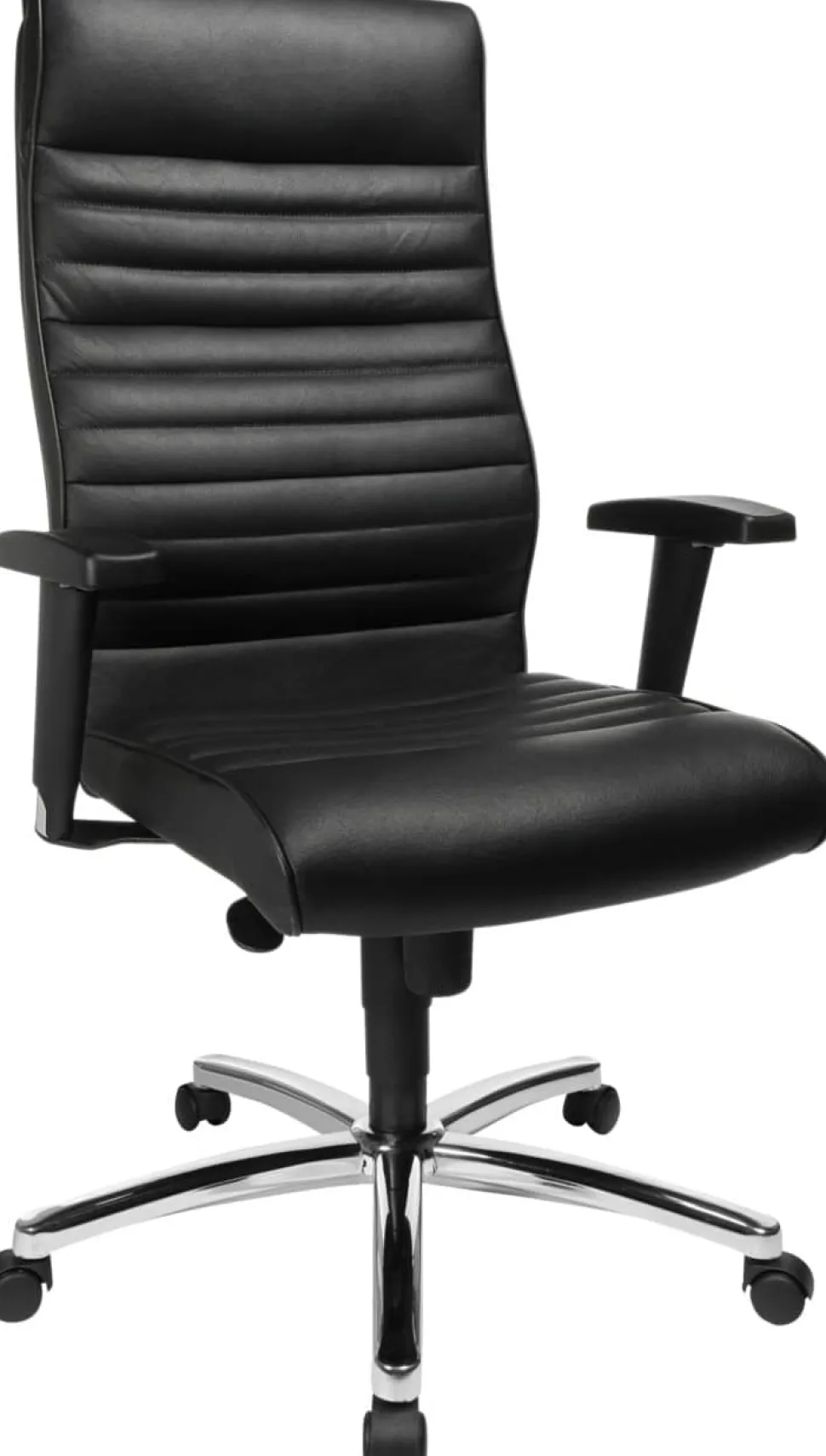 TOPSTAR Directiestoel Synchroonmechanisme Vaste armleuning Zwart 130 kg Profi Chief 100