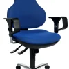 TOPSTAR Ergo Point SY Deluxe Ergonomische stoel Synchroonmechanisme Stof In hoogte verstelbare armleuning Blauw 110 kg