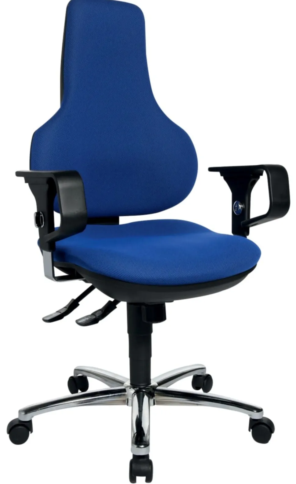 TOPSTAR Ergo Point SY Deluxe Ergonomische stoel Synchroonmechanisme Stof In hoogte verstelbare armleuning Blauw 110 kg