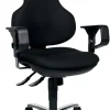TOPSTAR Ergo Point SY Deluxe Ergonomische stoel Synchroonmechanisme Stof In hoogte verstelbare armleuning In hoogte verstelbare zitting Zwart 110 kg