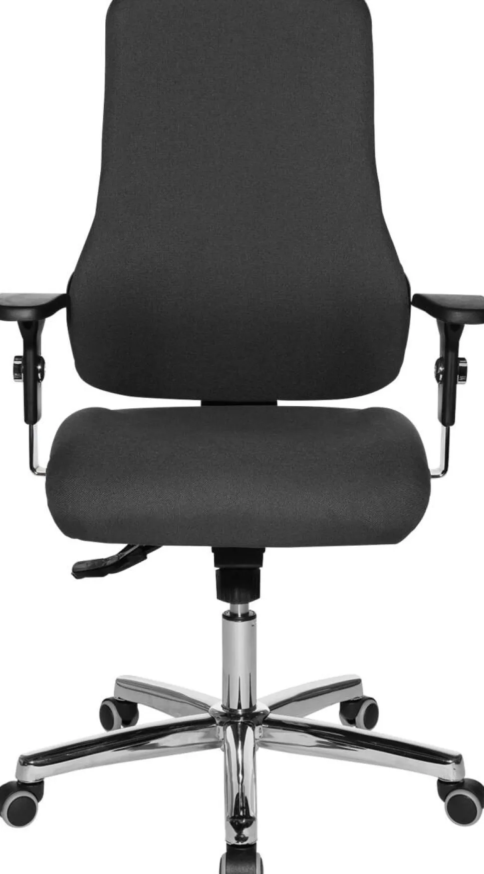 TOPSTAR Ergonomische stoel Synchroonmechanisme Stof In hoogte verstelbare armleuning Grijs 110 kg Sitness 55