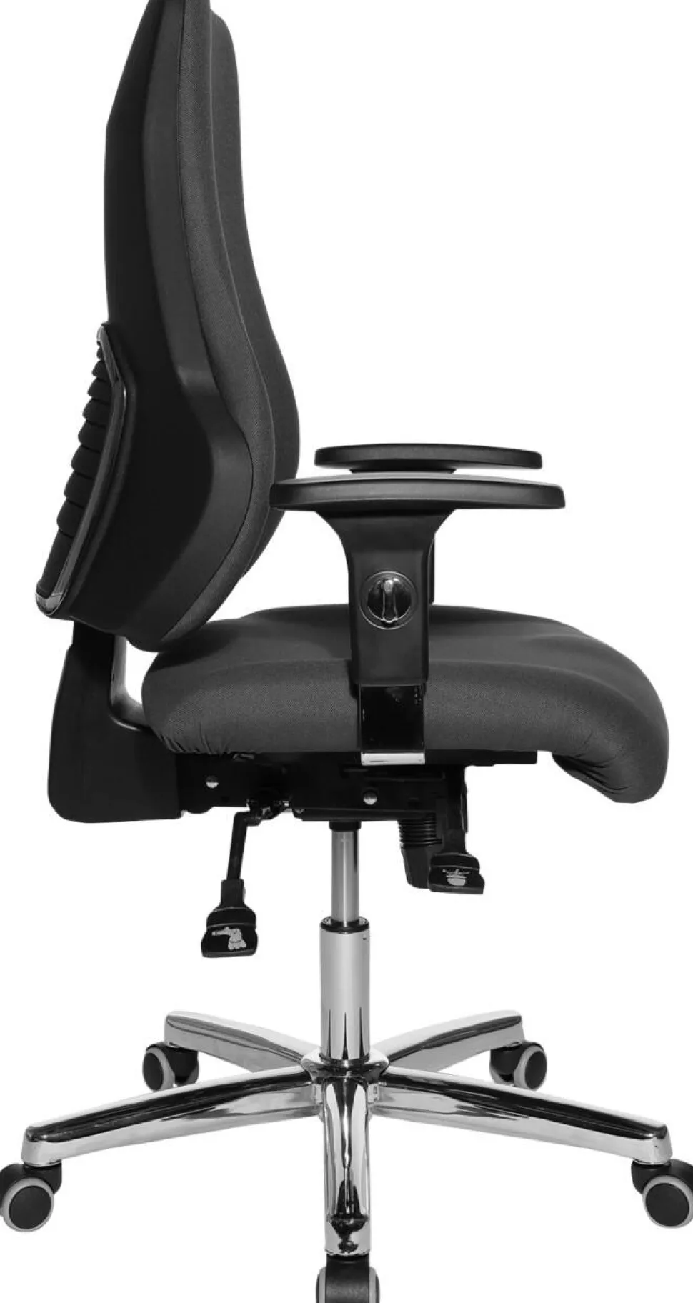 TOPSTAR Ergonomische stoel Synchroonmechanisme Stof In hoogte verstelbare armleuning Grijs 110 kg Sitness 55