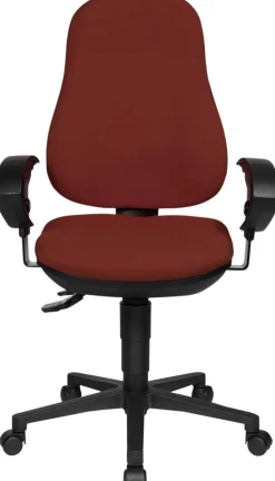 TOPSTAR Ergonomische stoel Permanent Contact Stof In hoogte verstelbare armleuning Bordeaux 110 kg Point 70