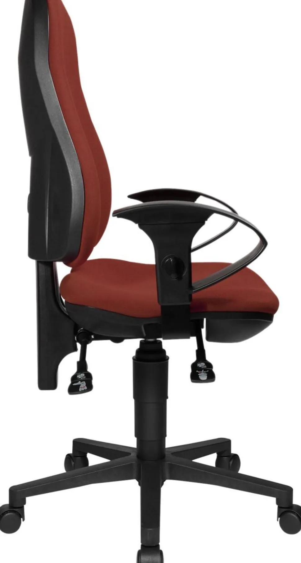 TOPSTAR Ergonomische stoel Permanent Contact Stof In hoogte verstelbare armleuning Bordeaux 110 kg Point 70
