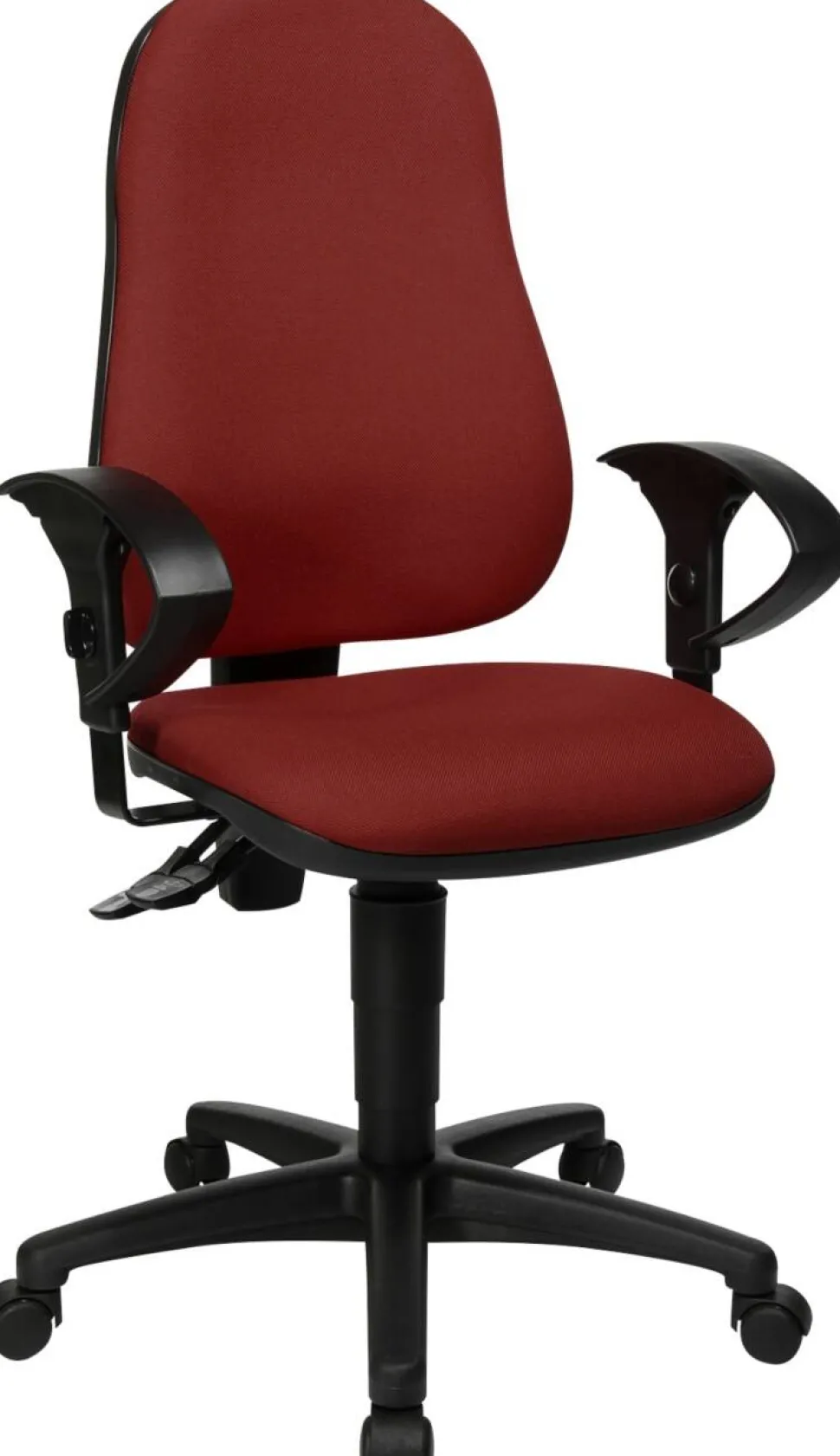 TOPSTAR Ergonomische stoel Permanent Contact Stof In hoogte verstelbare armleuning Bordeaux 110 kg Point 60