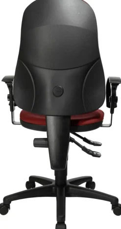 TOPSTAR Ergonomische stoel Permanent Contact Stof In hoogte verstelbare armleuning Bordeaux 110 kg Point 60
