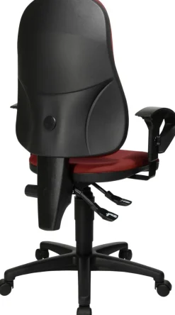 TOPSTAR Ergonomische stoel Permanent Contact Stof In hoogte verstelbare armleuning Bordeaux 110 kg Point 60