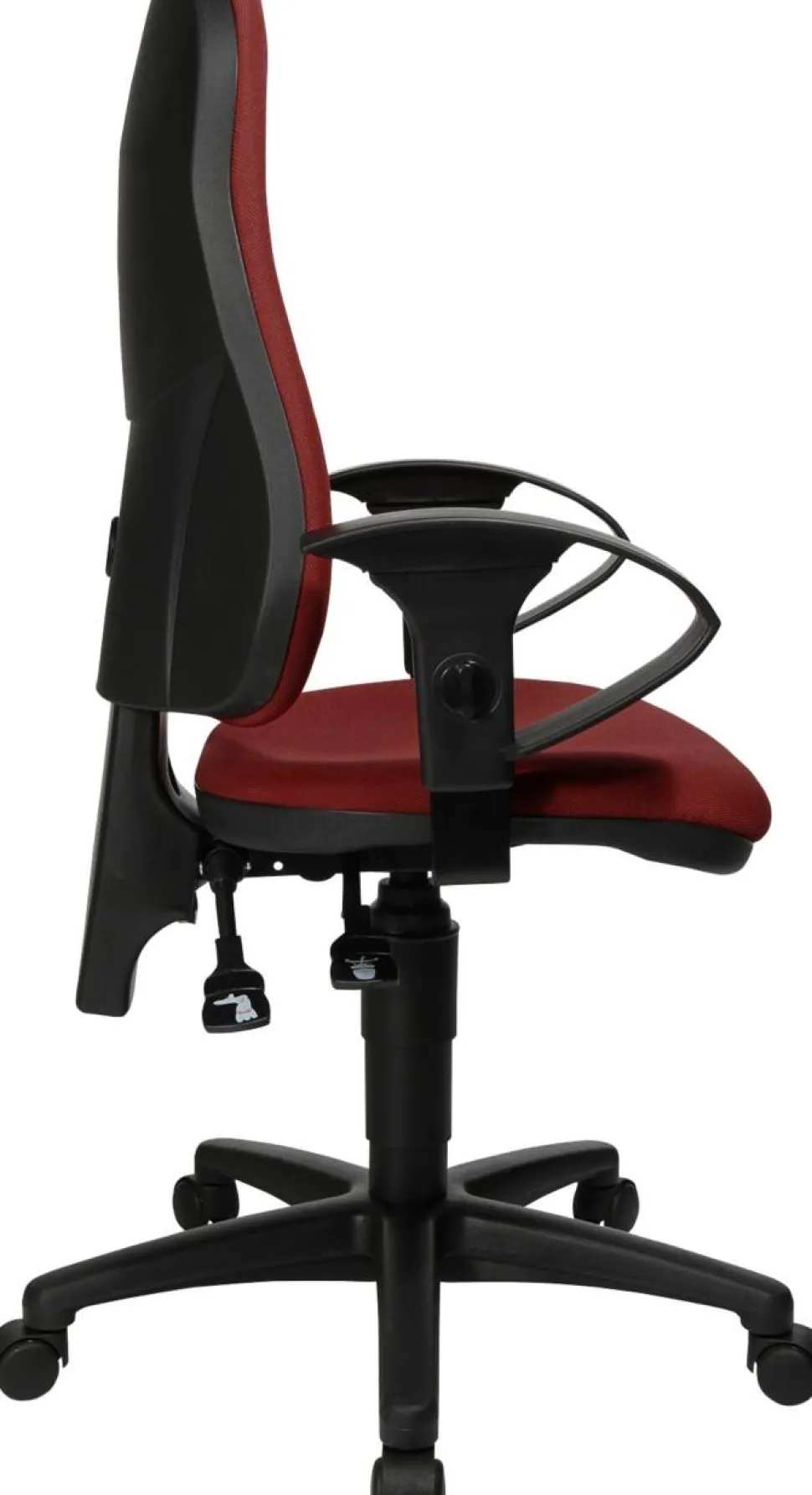 TOPSTAR Ergonomische stoel Permanent Contact Stof In hoogte verstelbare armleuning Bordeaux 110 kg Point 60