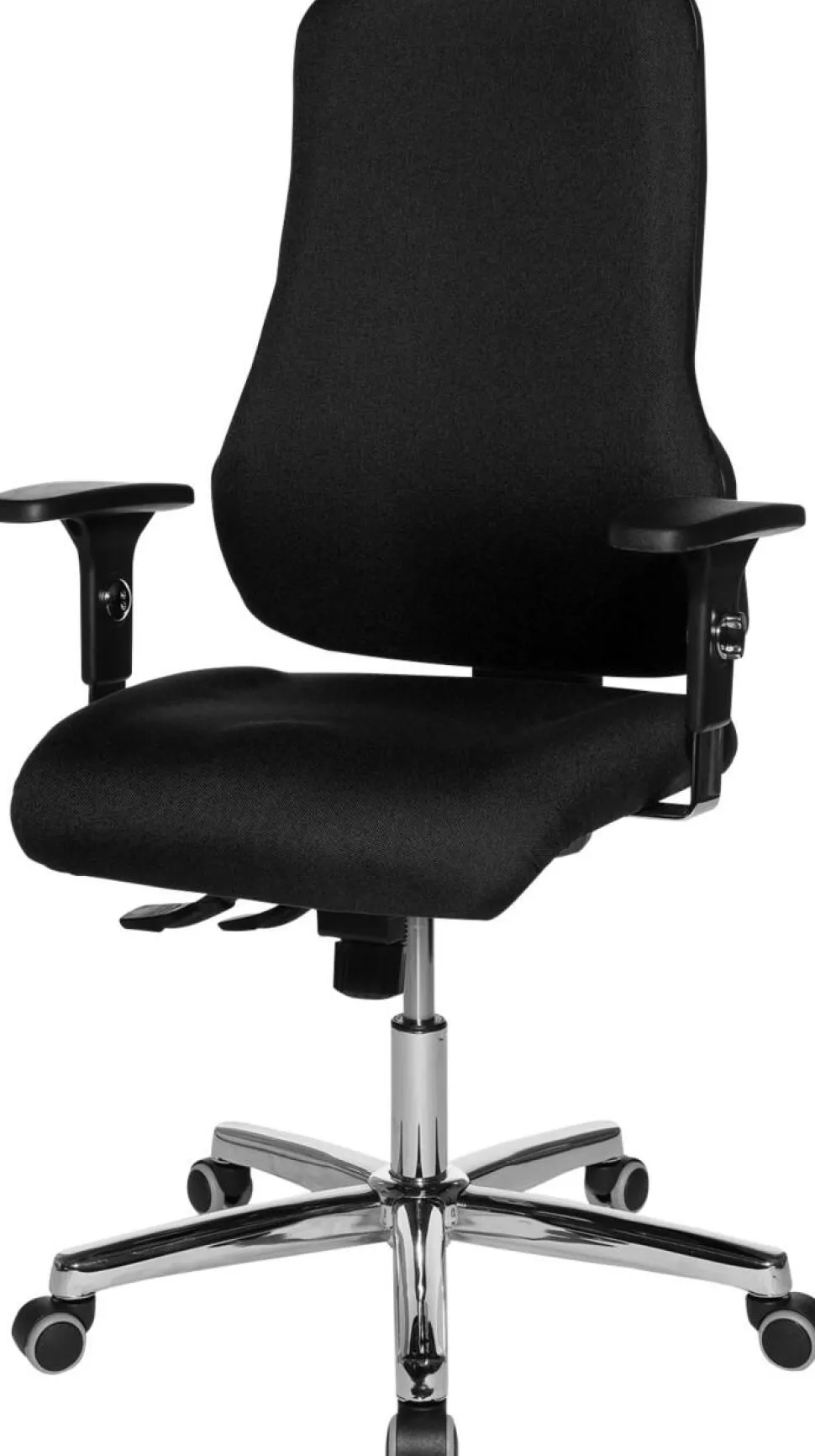 TOPSTAR Ergonomische stoel Synchroonmechanisme Stof In hoogte verstelbare armleuning Zwart 110 kg Sitness 55
