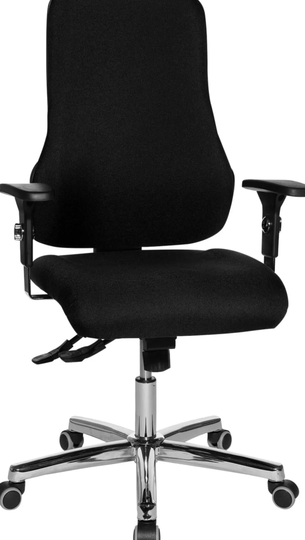 TOPSTAR Ergonomische stoel Synchroonmechanisme Stof In hoogte verstelbare armleuning Zwart 110 kg Sitness 55
